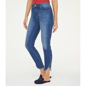 Loft, modern skinny, tulip hem, skinny jeans.